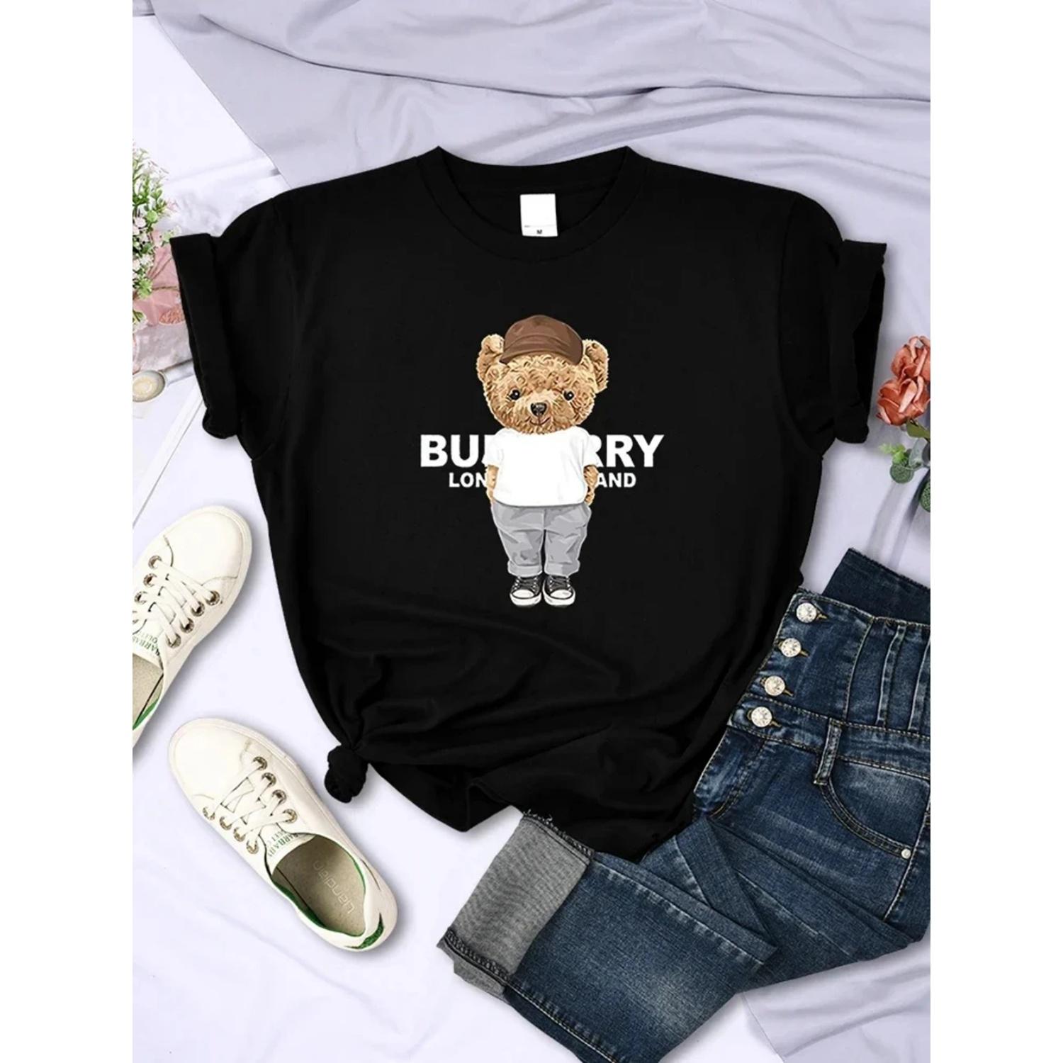 Luxury Brand Women T-shirt Cute Bear Print Cotton Tshirt Short Sleeve Graphic T Shirts Top Couple Clothing Free Shipping 70521 XXXXXL чорний
Luxury Brand Women T-shirt Cute Bear Print Cotton Tshirt Short Sleeve Graphic T Shirts Top Couple Clothing Free Shipping 70521 XXXXXL чорний