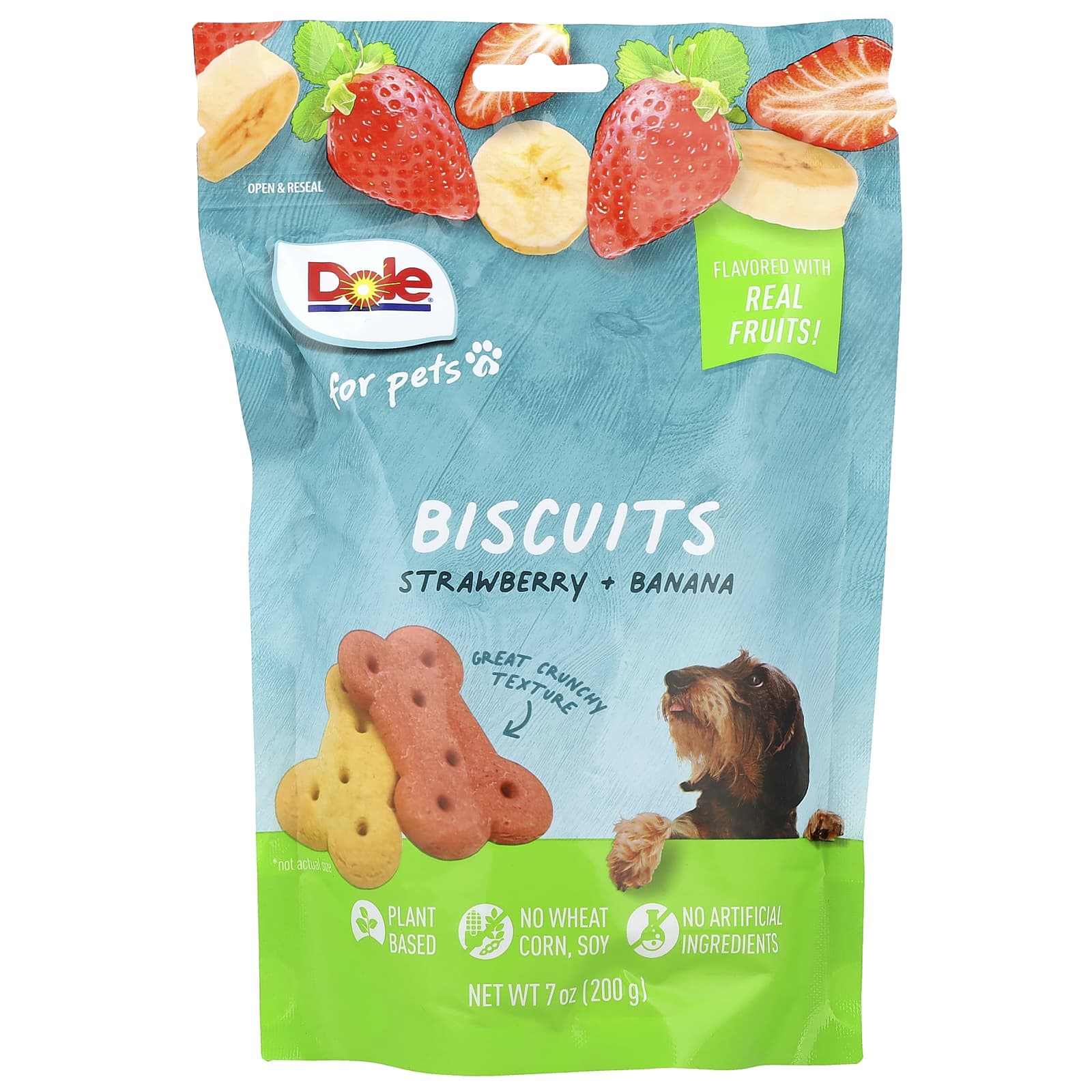 Dole для питомцев, Печенье, Клубника + Банан, 200 г (7oz)
Dole для питомцев, Печенье, Клубника + Банан, 200 г (7oz)