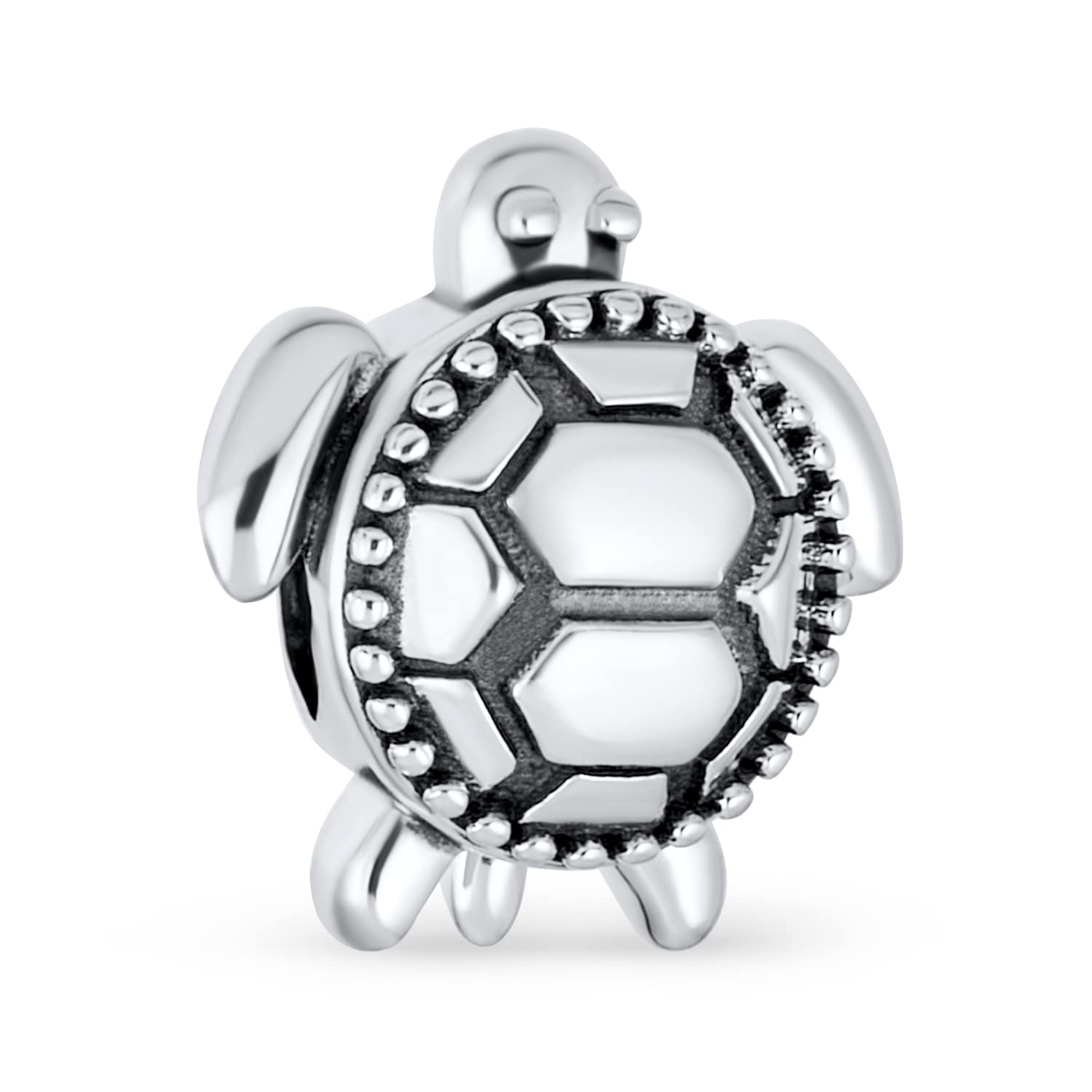 Round Ocean Tropical Beach Vacation Reptile Tortoise Turtle Bead Charm Women Teens Oxidized Sterling Silver Fit European Bracelet .925
Round Ocean Tropical Beach Vacation Reptile Tortoise Turtle Bead Charm Women Teens Oxidized Sterling Silver Fit European Bracelet .925