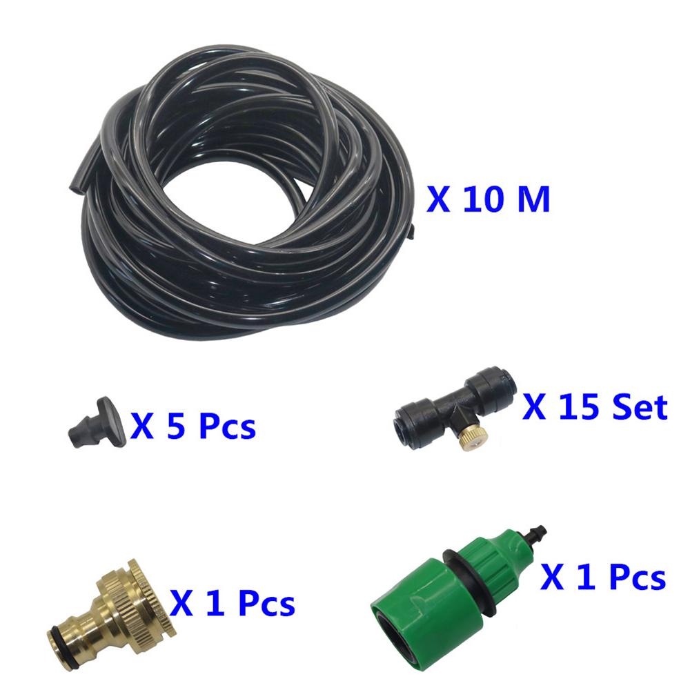10m 20m Garden Automatic Atomizing Kit 0.3mm Brass Mist Nozzle 1/4 Tubing Outdoor Garden Atomization Cooling Watering Device
10m 20m Garden Automatic Atomizing Kit 0.3mm Brass Mist Nozzle 1/4 Tubing Outdoor Garden Atomization Cooling Watering Device