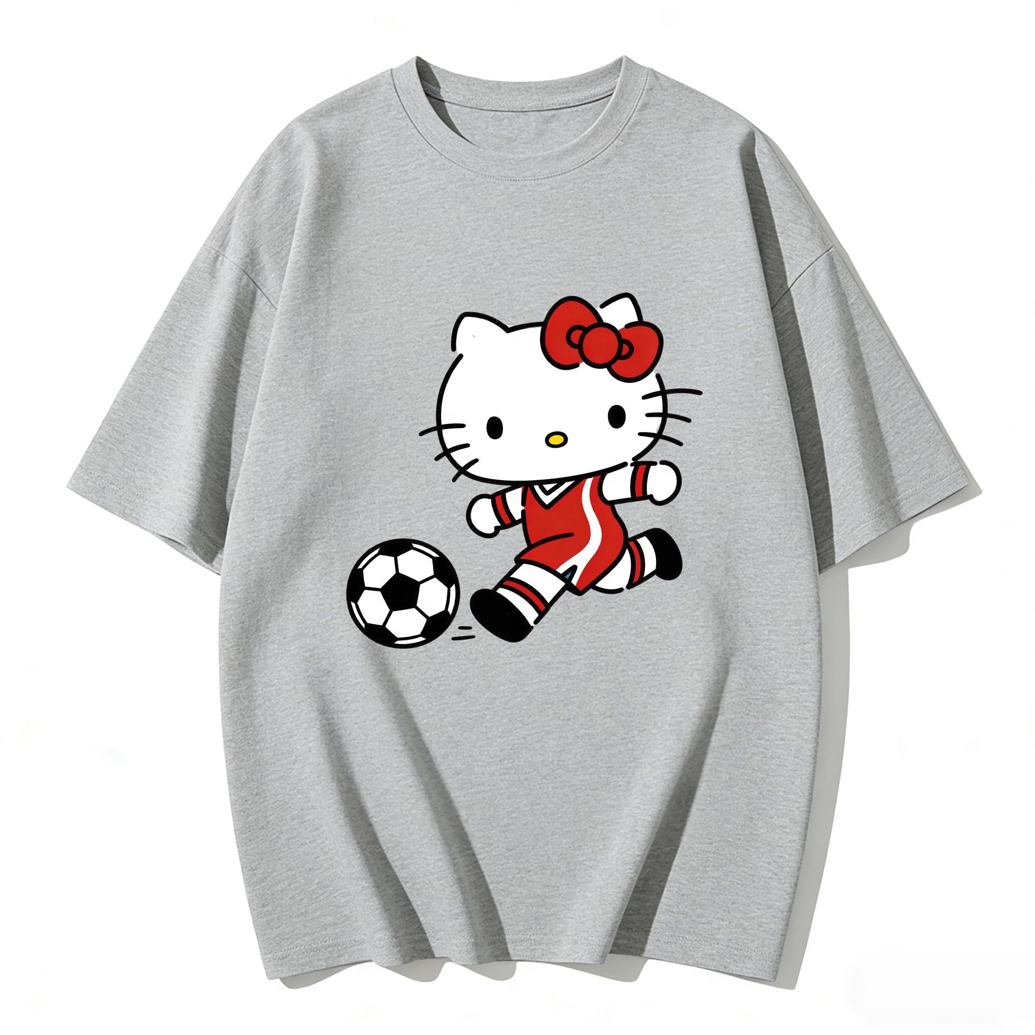 2026 Summer Hello Kitty Cartoon Printed Short Sleeve Pure Cotton Tshirts Womens Family Matching Outfits Classic Versatile Top S
2026 Summer Hello Kitty Cartoon Printed Short Sleeve Pure Cotton Tshirts Womens Family Matching Outfits Classic Versatile Top S