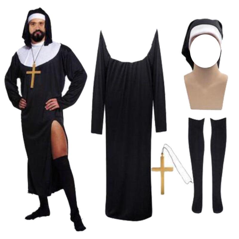 Костюм монахини для взрослого мужчины, костюм креста, мальчишники, мужской Хэллоуин, маскарадное платье для косплея L
Костюм монахини для взрослого мужчины, костюм креста, мальчишники, мужской Хэллоуин, маскарадное платье для косплея L