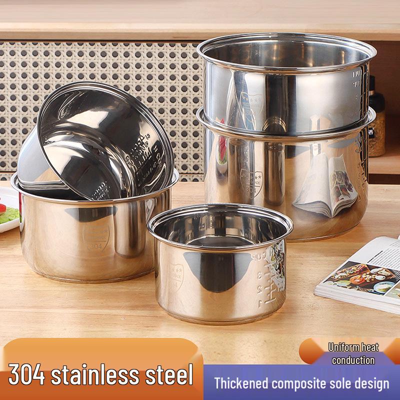 304 Stainless Steel Non-Stick Pressure Rice Cooker with Double-Bottom Inner Pot 1.6L срібний
304 Stainless Steel Non-Stick Pressure Rice Cooker with Double-Bottom Inner Pot 1.6L срібний