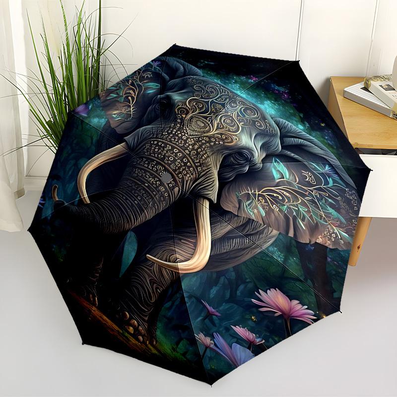 1pc Elephant Forest Decor Automatic Open/Close Umbrella, Folding Compact Umbrella with Lightweight Design for Women/Men yy251028172
1pc Elephant Forest Decor Automatic Open/Close Umbrella, Folding Compact Umbrella with Lightweight Design for Women/Men yy251028172