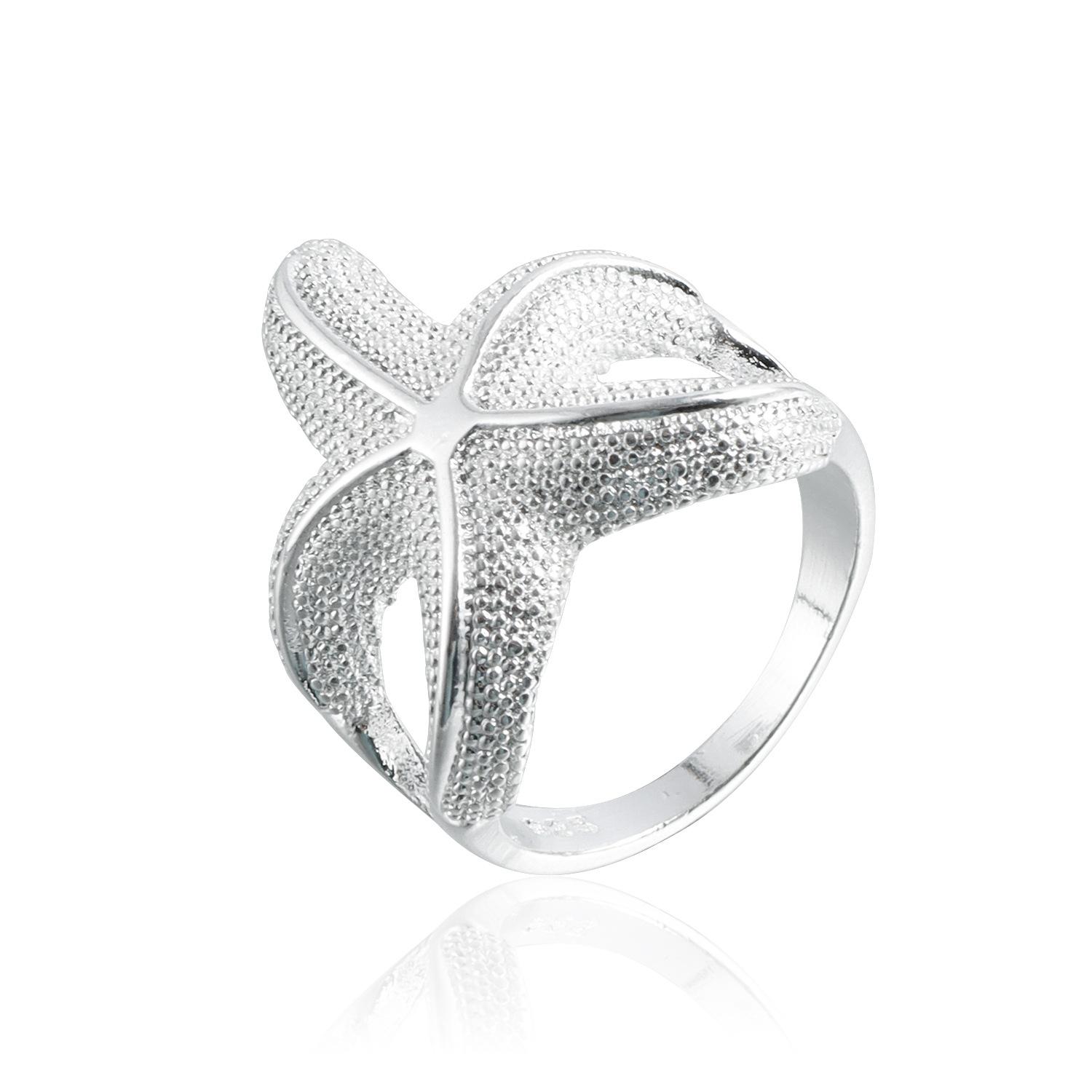 Summer vacation ocean wind starfish ring, casual beach versatile ring jewelry срібний
Summer vacation ocean wind starfish ring, casual beach versatile ring jewelry срібний