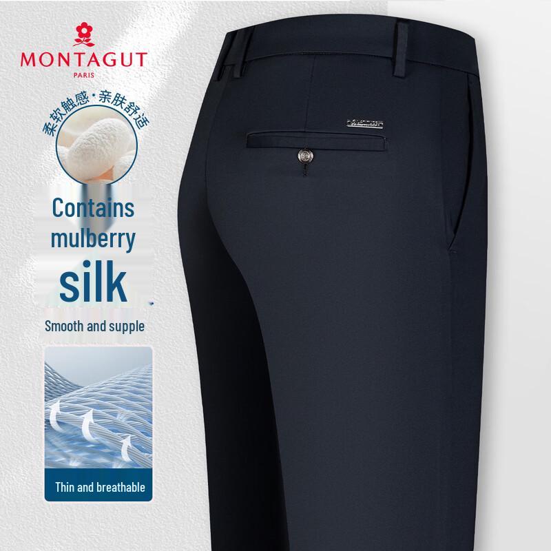 MONTAGUT Men s Silk Blend Breathable Casual Long Pants 32
MONTAGUT Men s Silk Blend Breathable Casual Long Pants 32