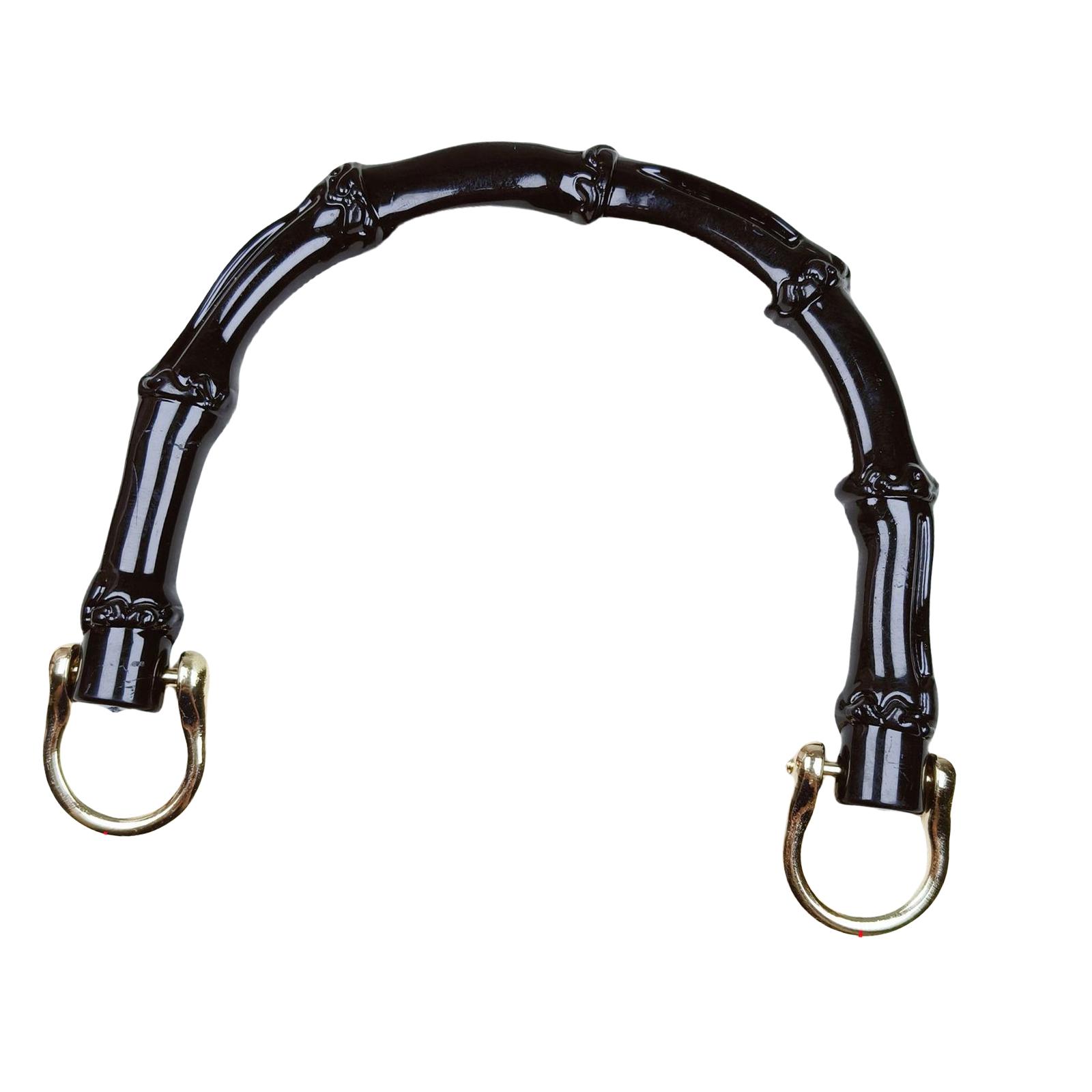 Элегантная черная смола, имитация бамбуковой текстуры, ручка для кошелька с металлической пряжкой для женских сумок, аксессуары 1
Элегантная черная смола, имитация бамбуковой текстуры, ручка для кошелька с металлической пряжкой для женских сумок, аксессуары 1