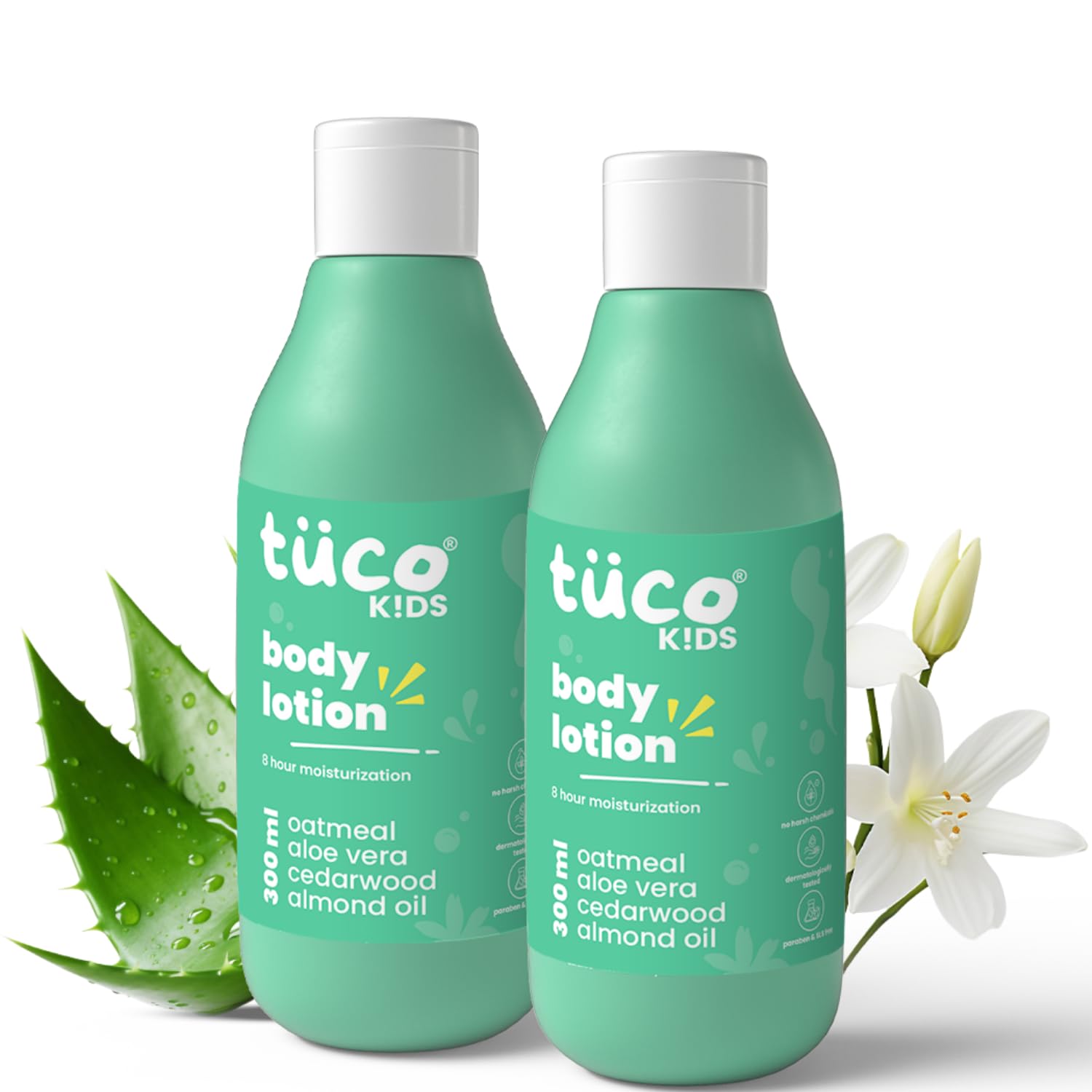Детский лосьон для тела Tuco® для мягкой, увлажненной кожи | Идеально подходит для загорелой, сухой, тусклой кожи | Сделано с миндальным маслом | 300 мл - Упаковка из 2 штук
Детский лосьон для тела Tuco® для мягкой, увлажненной кожи | Идеально подходит для загорелой, сухой, тусклой кожи | Сделано с миндальным маслом | 300 мл - Упаковка из 2 штук