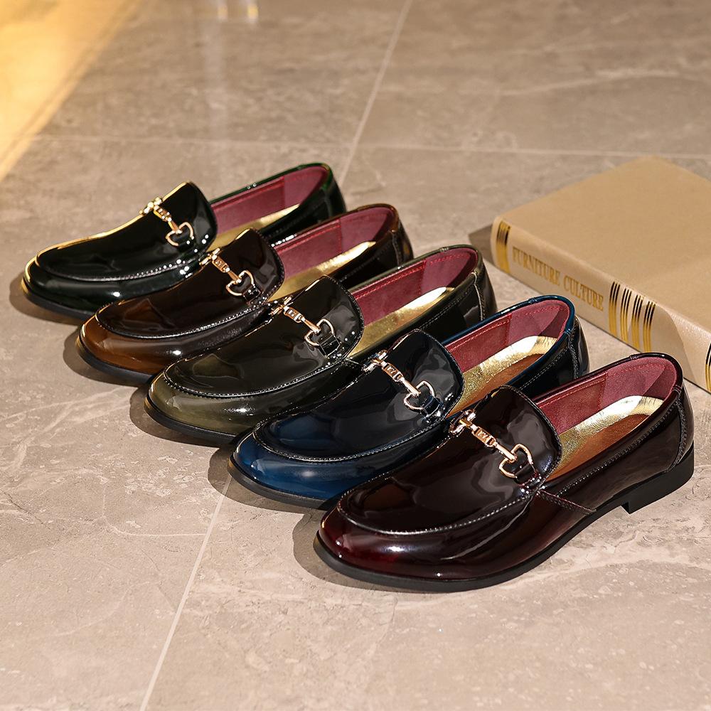 Men s leather shoes men s British ruffian handsome men s shoes are breathable and not stinky, one foot pedal dress shoes trendy brand advanced sense 48
Men s leather shoes men s British ruffian handsome men s shoes are breathable and not stinky, one foot pedal dress shoes trendy brand advanced sense 48