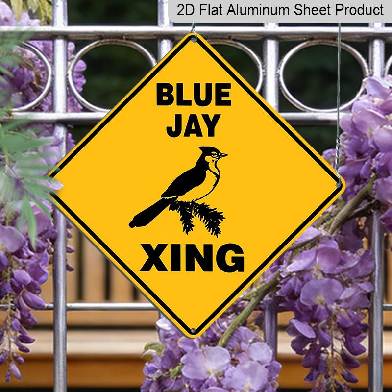 2D Flat 1pc, Funny Blue Jay Xing Crossing Sign - Metal Warning Plaque with Lettering & Bird Graphic, Yellow/Black Durable Iron Indoor/Outdoor 20*20cm
2D Flat 1pc, Funny Blue Jay Xing Crossing Sign - Metal Warning Plaque with Lettering & Bird Graphic, Yellow/Black Durable Iron Indoor/Outdoor 20*20cm