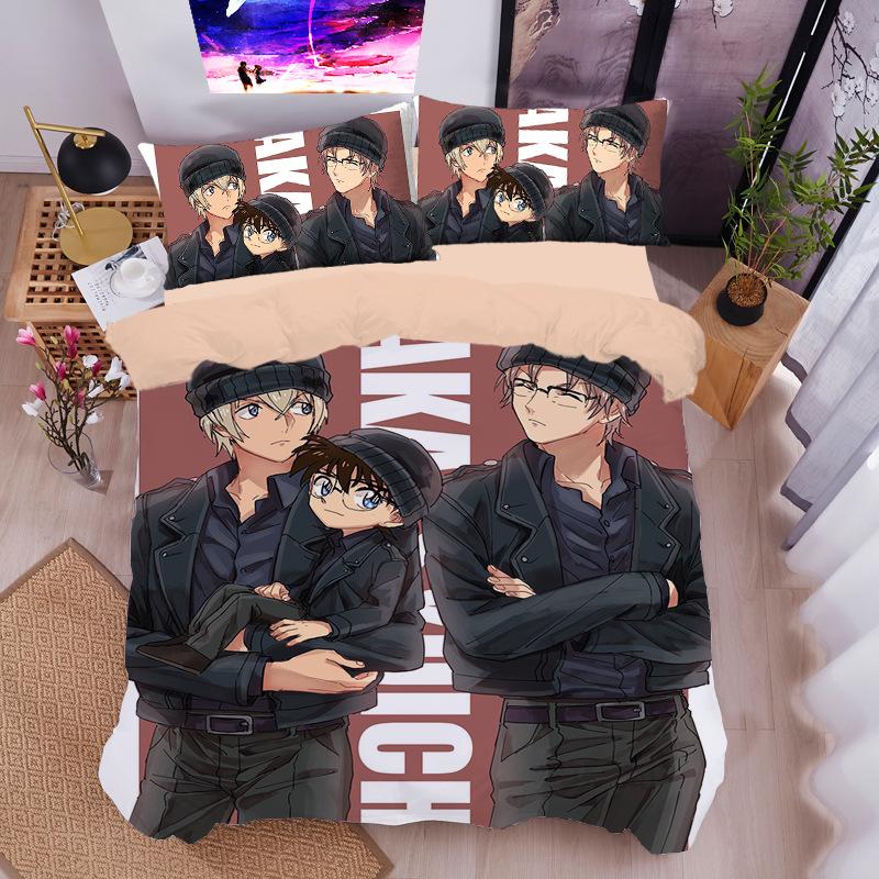 Anime Detective C-Conan Beding Set Pilowcase 2/3pcs Soft Duvet Cover Bed Linen Set Adult People Boy Conan Bedrom Decoration Children Gift 120*200cm Single
Anime Detective C-Conan Beding Set Pilowcase 2/3pcs Soft Duvet Cover Bed Linen Set Adult People Boy Conan Bedrom Decoration Children Gift 120*200cm Single