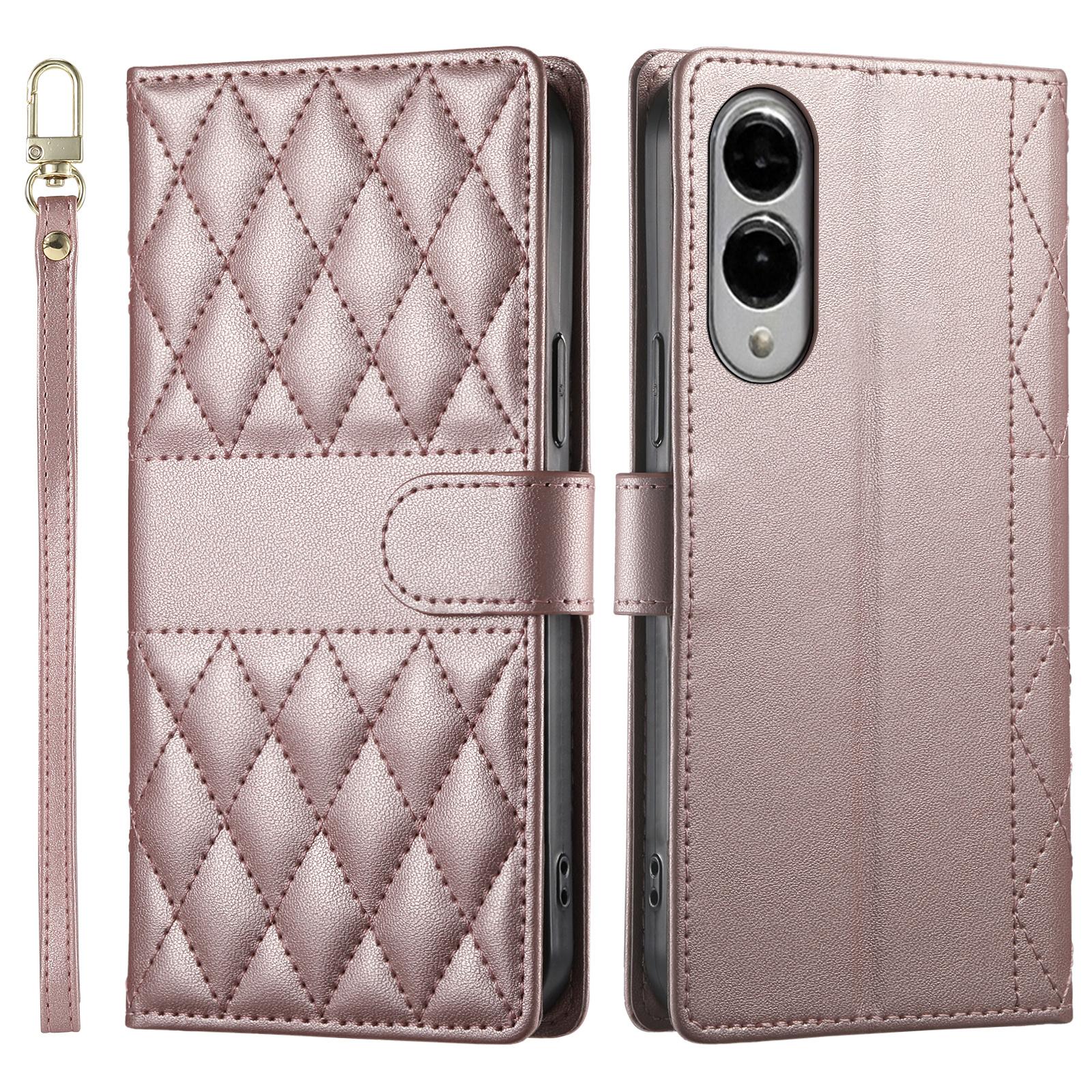 For Samsung Galaxy S25 Edge Case Rhombus Stitching Wallet Stand Leather Phone Cover with Long/Short Strap F
For Samsung Galaxy S25 Edge Case Rhombus Stitching Wallet Stand Leather Phone Cover with Long/Short Strap F