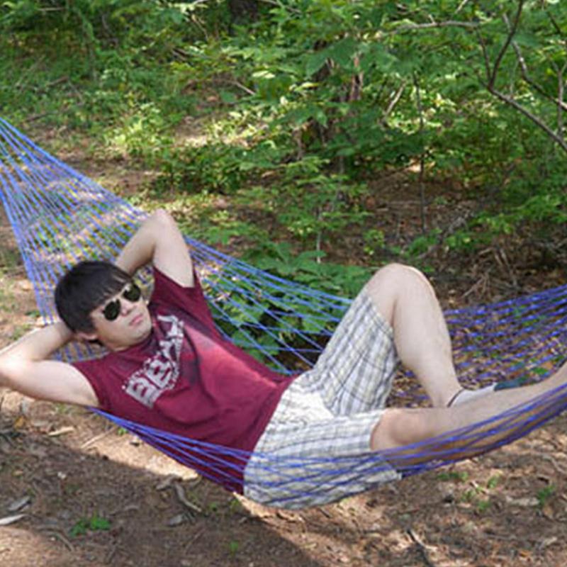 Nylon Hammock Portable Garden Mesh Net Sleeping Bed Hamaca For Outdoor Travel Camping Hamak Blue Green Red
Nylon Hammock Portable Garden Mesh Net Sleeping Bed Hamaca For Outdoor Travel Camping Hamak Blue Green Red