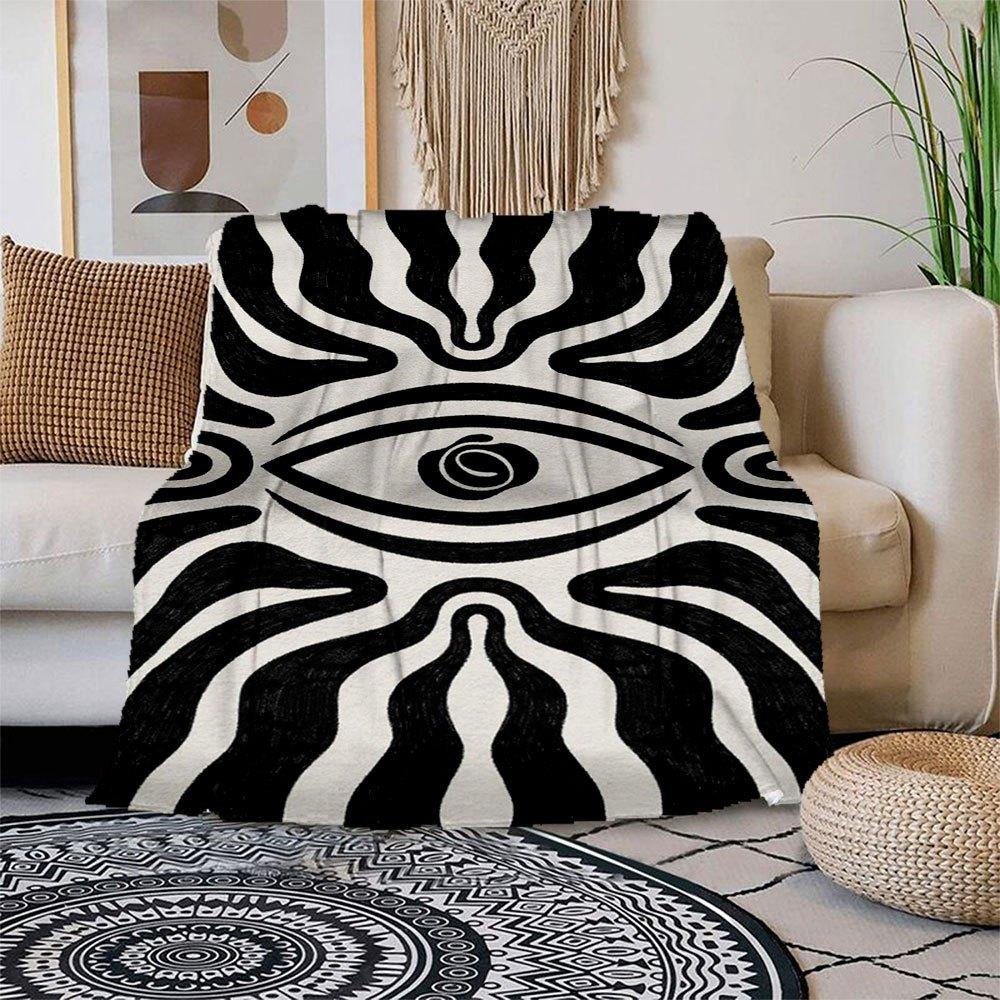 Abstract Black and White Eye Print Rug - Modern Home DecorBlanket Flannel Throw Blanket for Sofa, Bed, Travel, Camping, Office, Couch, Chair 150x180cm
Abstract Black and White Eye Print Rug - Modern Home DecorBlanket Flannel Throw Blanket for Sofa, Bed, Travel, Camping, Office, Couch, Chair 150x180cm