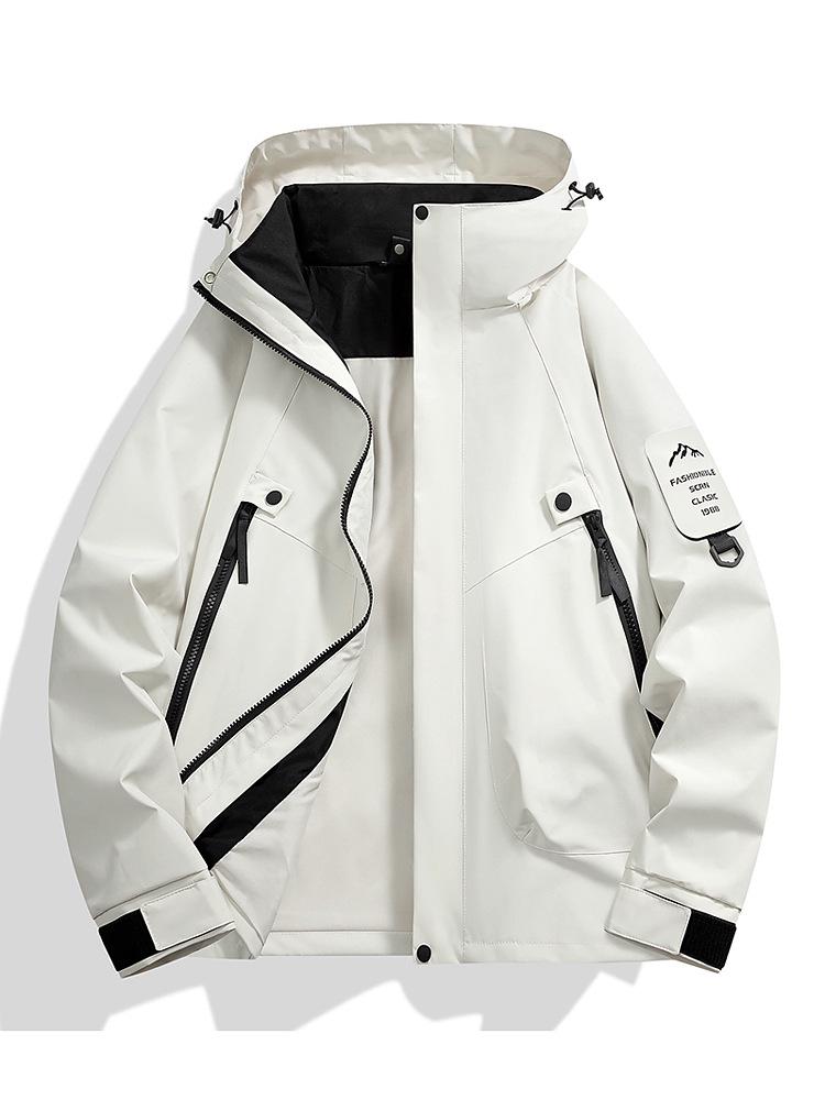 2518 Unisex Outdoor Jacket: Spring/Autumn Waterproof, Windproof, Bright American Style with Hood XXL (170-190 lbs)
2518 Unisex Outdoor Jacket: Spring/Autumn Waterproof, Windproof, Bright American Style with Hood XXL (170-190 lbs)