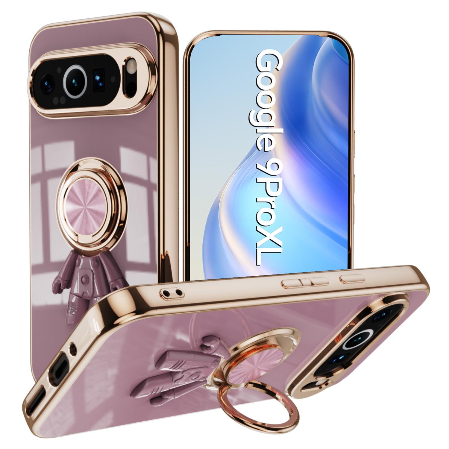 For Google Pixel 9 Pro XL Case with Astronaut Ring Kickstand 6D Electroplating TPU Phone Cover Purple
For Google Pixel 9 Pro XL Case with Astronaut Ring Kickstand 6D Electroplating TPU Phone Cover Purple