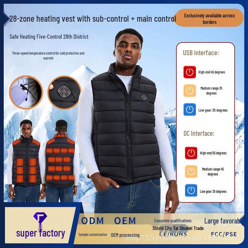 Smart Electric Heated Vest with Five-Control, 28-Zone Constant Temperature Small чорний
Smart Electric Heated Vest with Five-Control, 28-Zone Constant Temperature Small чорний