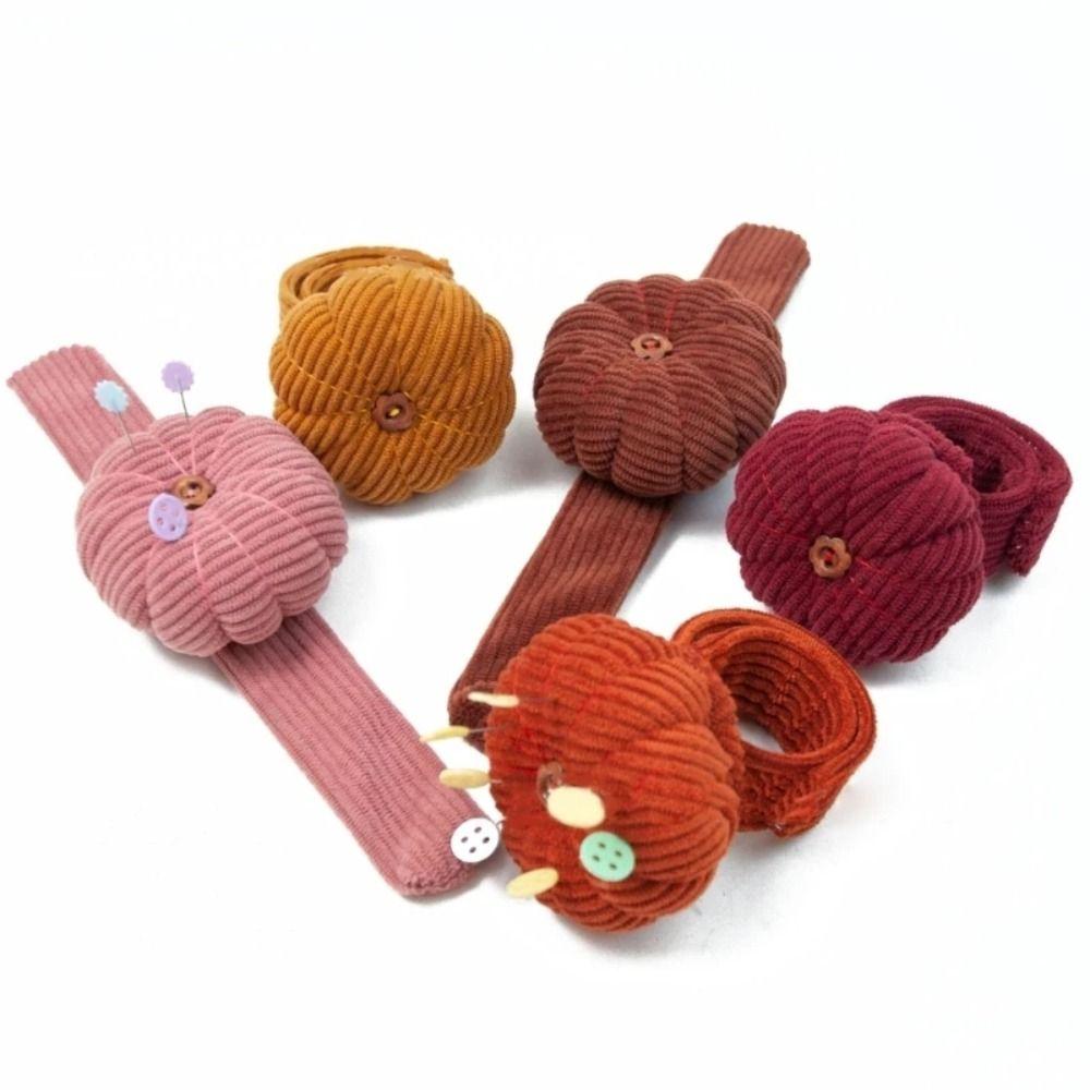 With Elastic Wrist Belt Needle Cushion Pumpkin Shaped Needle Pillow Wrist Pin Cushion Needlework
With Elastic Wrist Belt Needle Cushion Pumpkin Shaped Needle Pillow Wrist Pin Cushion Needlework