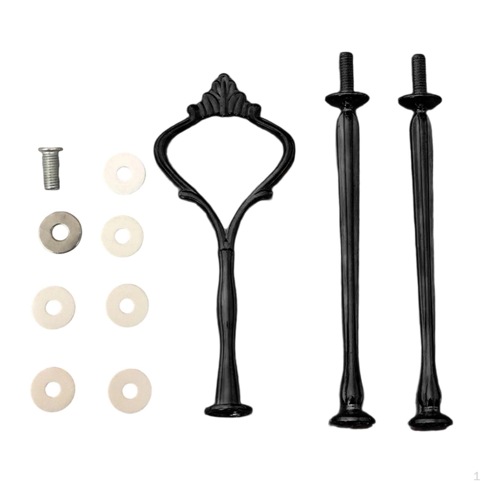 Фурнитура для ручки подставки для торта, 3-ярусный держатель, ярусная тарелка, фурнитура для дня рождения чёрный
Фурнитура для ручки подставки для торта, 3-ярусный держатель, ярусная тарелка, фурнитура для дня рождения чёрный