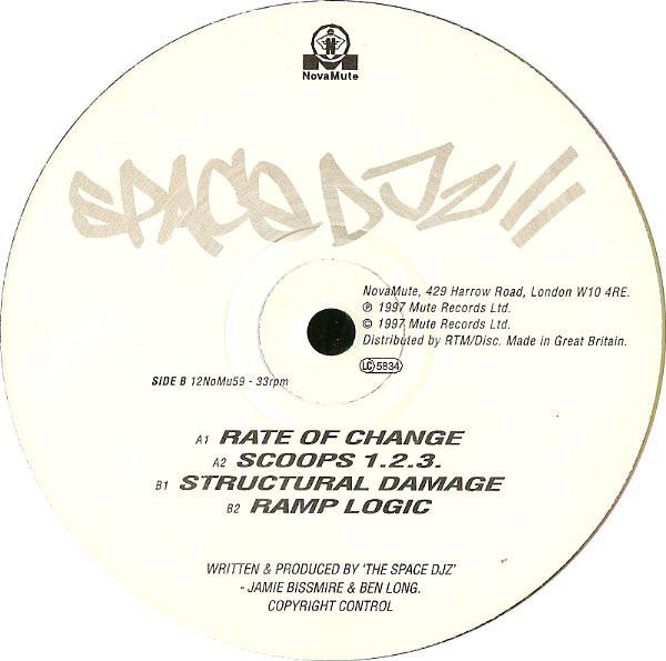 12inch Record SPACE DJZ - Rate Of Change 12NOMU59 NovaMute 1997 UK Dance & Electronica Used
12inch Record SPACE DJZ - Rate Of Change 12NOMU59 NovaMute 1997 UK Dance & Electronica Used