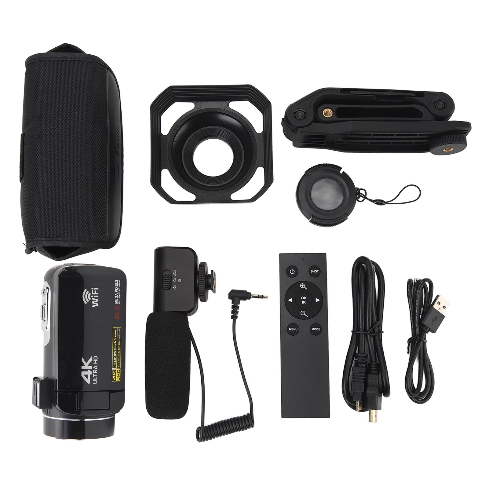 Video Camera Camcorder with Remote Control 56M 4K 30FPS IR Night Vision 18X Zoom 3.0in IPS Touch
Video Camera Camcorder with Remote Control 56M 4K 30FPS IR Night Vision 18X Zoom 3.0in IPS Touch