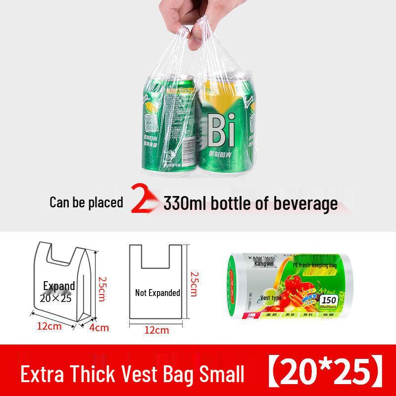 Thickened Vest-Style Food Storage Bags: Large, Medium, Small - Handheld & Roll Packaging for Refrigerator Use
Thickened Vest-Style Food Storage Bags: Large, Medium, Small - Handheld & Roll Packaging for Refrigerator Use