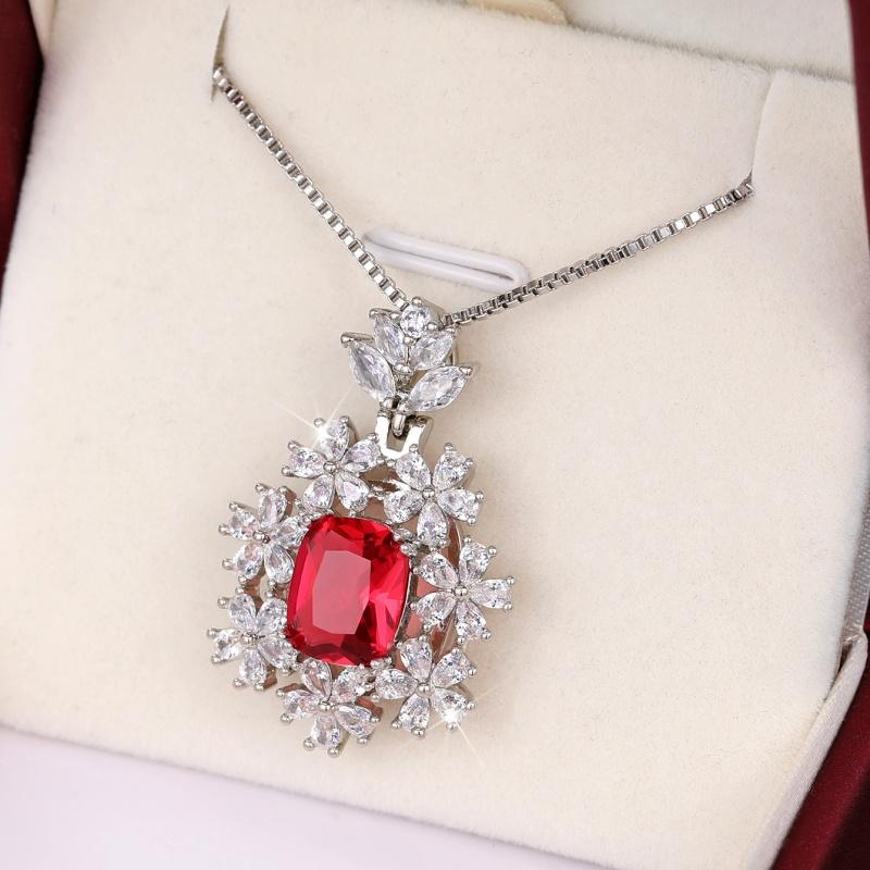 CAOSHI Delicate Women Dancing Party Pendant Necklace Newly Designed Necklace with Flower Shape Red/White Cubic Zirconia Jewelry 45cm
CAOSHI Delicate Women Dancing Party Pendant Necklace Newly Designed Necklace with Flower Shape Red/White Cubic Zirconia Jewelry 45cm