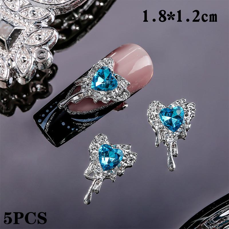 5Pcs Spider Star Alloy Diamond Nail Accessories Light Luxury 3D Nail Decorations Nail Drill Любов, усипана діамантами blue lava heart
5Pcs Spider Star Alloy Diamond Nail Accessories Light Luxury 3D Nail Decorations Nail Drill Любов, усипана діамантами blue lava heart
