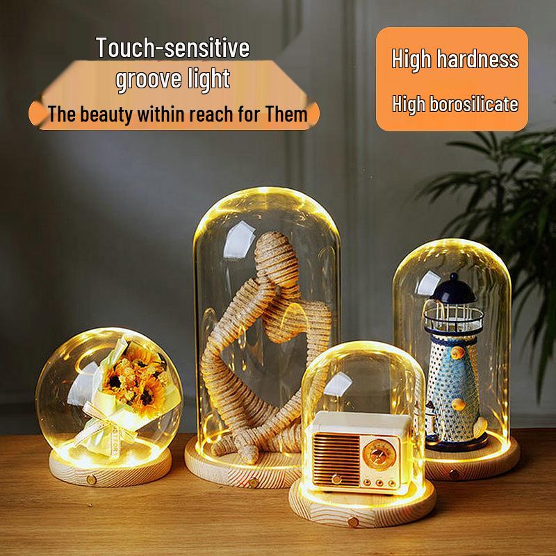 Luminous LEGO Hand Glass Dome for Micro Landscapes & Dried Flowers - Creative Gift Cover 10cm Dome Cover
Luminous LEGO Hand Glass Dome for Micro Landscapes & Dried Flowers - Creative Gift Cover 10cm Dome Cover