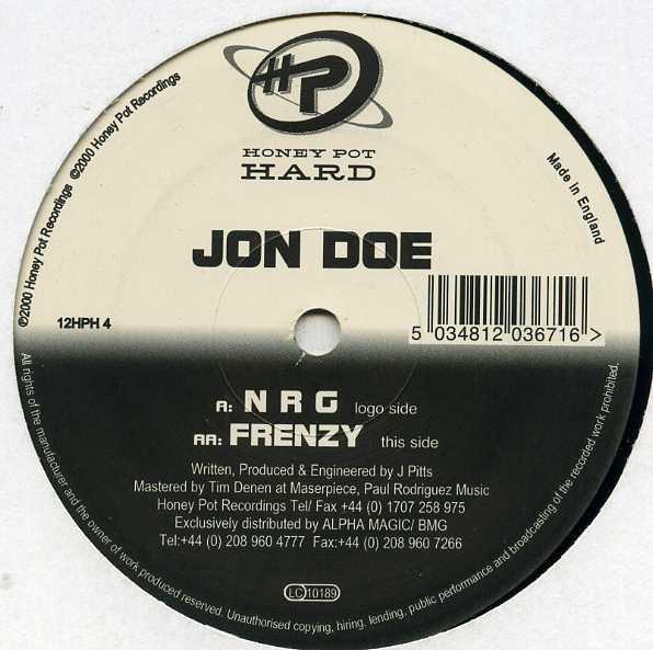 12-дюймовая пластинка JON DOE - N R G / Frenzy 12HPH4 Honey Pot Hard 2000 UK Dance & Electronica Б/У
12-дюймовая пластинка JON DOE - N R G / Frenzy 12HPH4 Honey Pot Hard 2000 UK Dance & Electronica Б/У