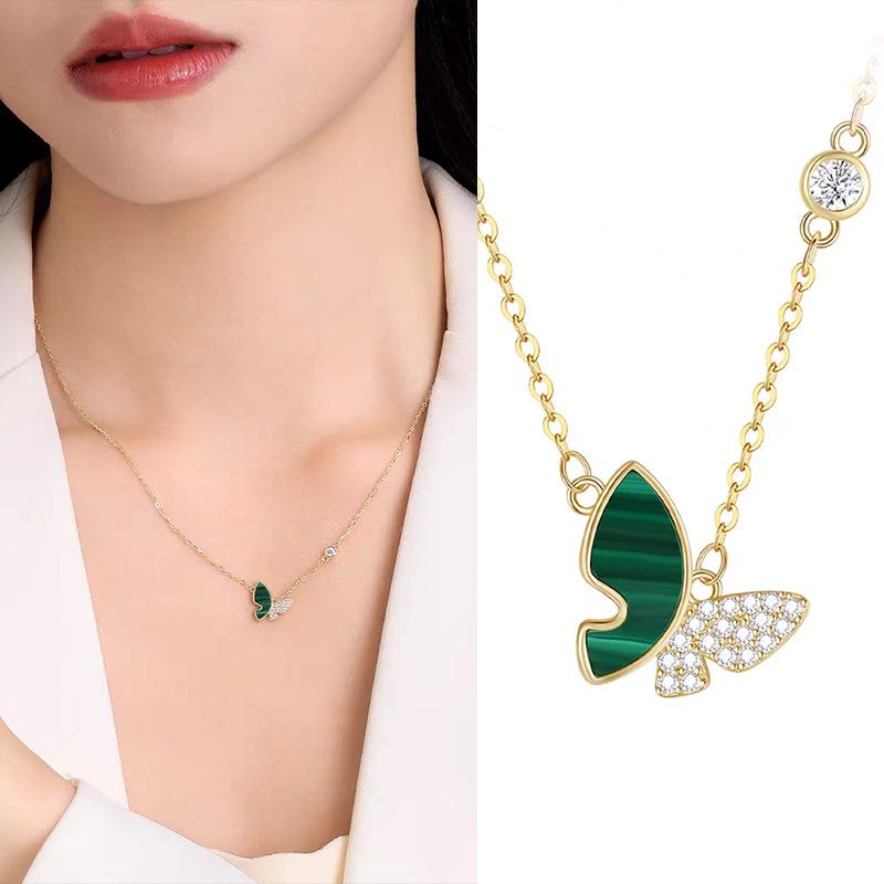 Non-fading Wizard of Oz Butterfly Necklace: Silver, Pearl, Malachite Clavicle Chain - 2025 High-End Women s Jewelry
Non-fading Wizard of Oz Butterfly Necklace: Silver, Pearl, Malachite Clavicle Chain - 2025 High-End Women s Jewelry