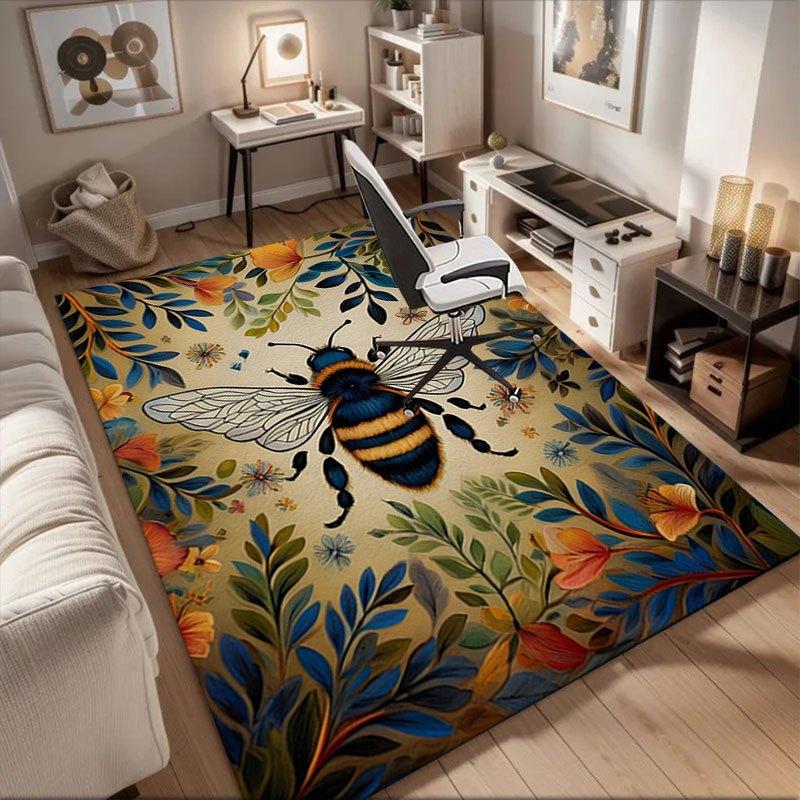 Colorful Bee Floral Wall Art Print Office Mat Home Decor Office Desk Chair Rugs Chair Carpet for office Chair Mat Gift For Halloween & Chri 60cm by 90cm
Colorful Bee Floral Wall Art Print Office Mat Home Decor Office Desk Chair Rugs Chair Carpet for office Chair Mat Gift For Halloween & Chri 60cm by 90cm