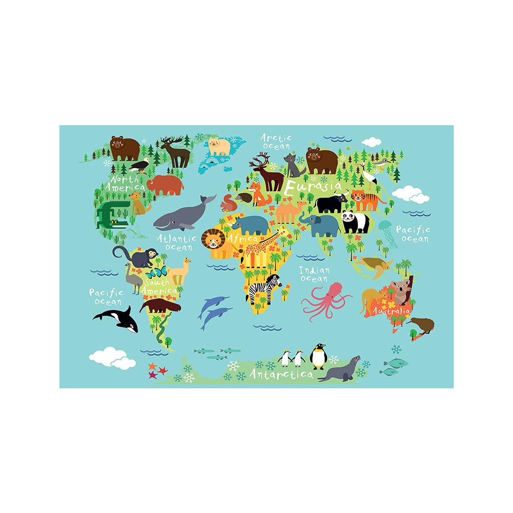 World Map Background with Cartoon Animals for Home and Party Decor Educational Geography Learning Tools Wall Poster A4-29.7*21cm
World Map Background with Cartoon Animals for Home and Party Decor Educational Geography Learning Tools Wall Poster A4-29.7*21cm