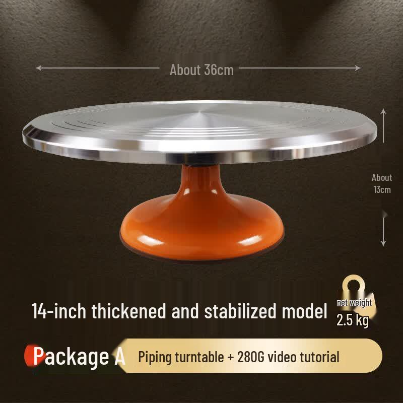 Yingtang 14-inch Professional Aluminum Cake Decorating Turntable
Yingtang 14-inch Professional Aluminum Cake Decorating Turntable