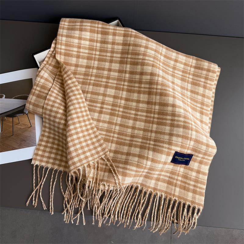 Winter Neck Warmer Scarf For Women Men 50*200CM Thickened Tassel Pashmina Shawl Faux Cashmere Warps Autumn Elegant Blanket
Winter Neck Warmer Scarf For Women Men 50*200CM Thickened Tassel Pashmina Shawl Faux Cashmere Warps Autumn Elegant Blanket