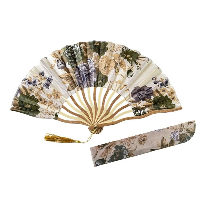 Traditional Silk Cloth and Bamboos Frame Handheld Fan with Chinese Floral Pattern for Photography and Cultural Event
Traditional Silk Cloth and Bamboos Frame Handheld Fan with Chinese Floral Pattern for Photography and Cultural Event