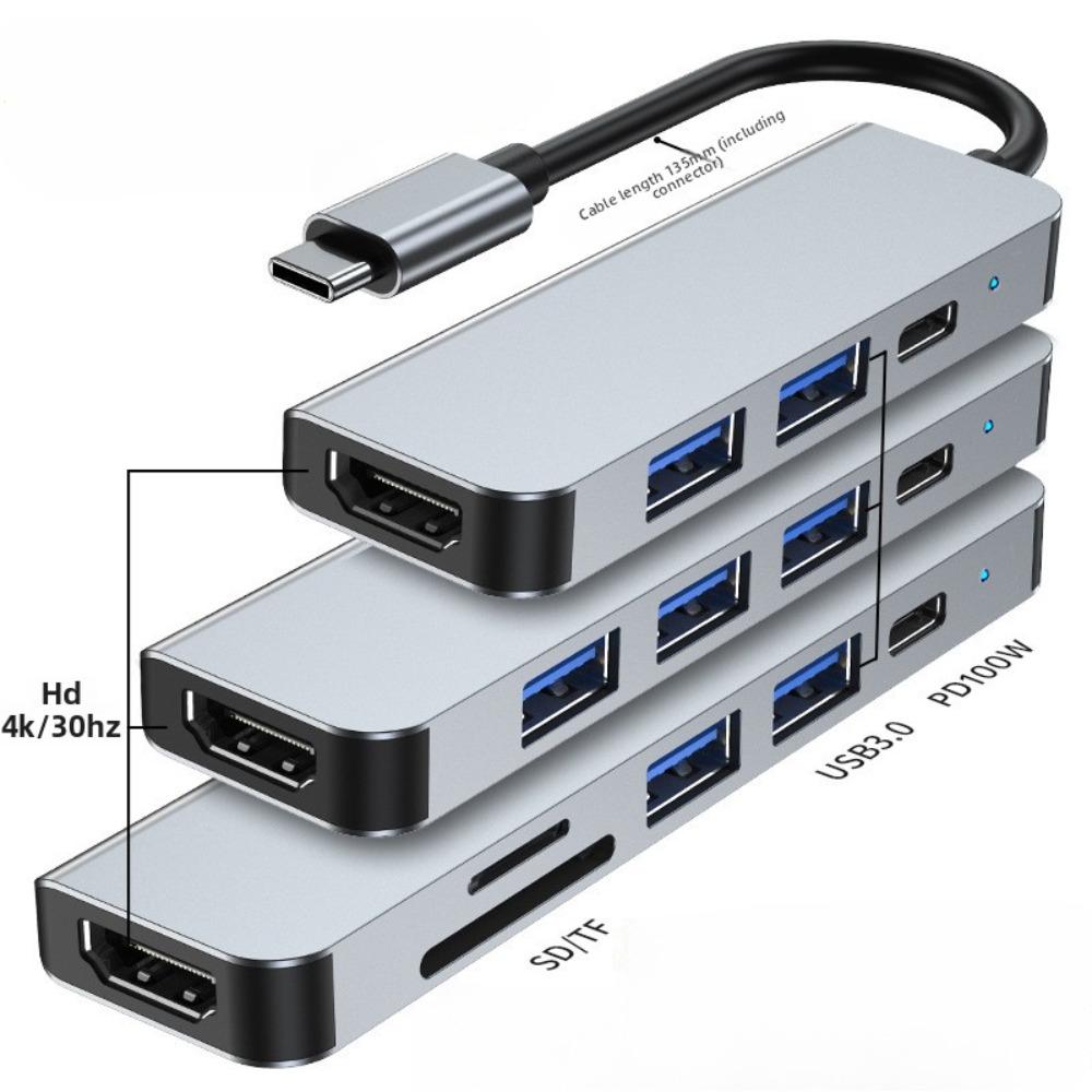 6 in 1 Type C Docking Station for Laptop Tablet Mac 4K HD Screen Extension Dock 3 in 1 2122 4k/30hz
6 in 1 Type C Docking Station for Laptop Tablet Mac 4K HD Screen Extension Dock 3 in 1 2122 4k/30hz