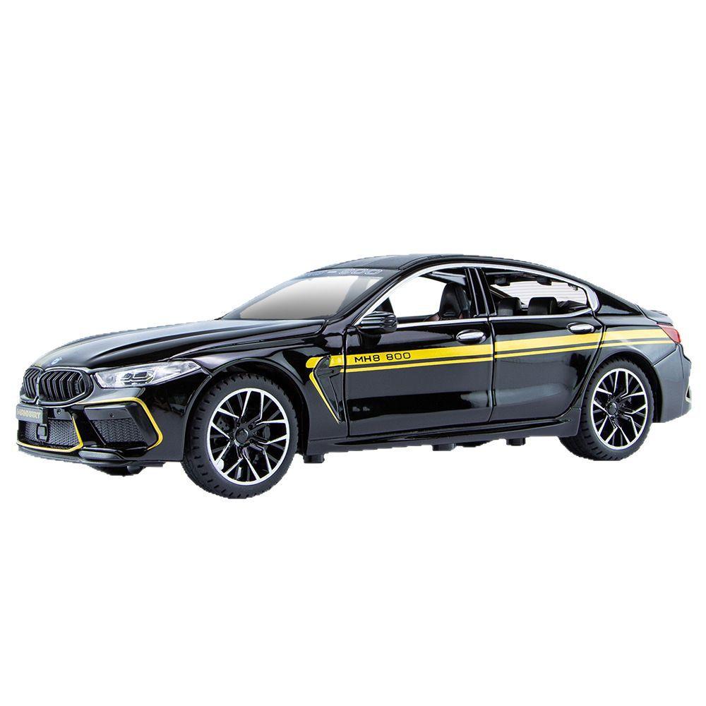 1/24 Спортивный автомобиль BMW M8, Модель автомобиля из сплава, Звуковые и световые эффекты, Колеса с рулевым управлением, Детская игрушечная машина, Подарок на день рождения чёрный
1/24 Спортивный автомобиль BMW M8, Модель автомобиля из сплава, Звуковые и световые эффекты, Колеса с рулевым управлением, Детская игрушечная машина, Подарок на день рождения чёрный