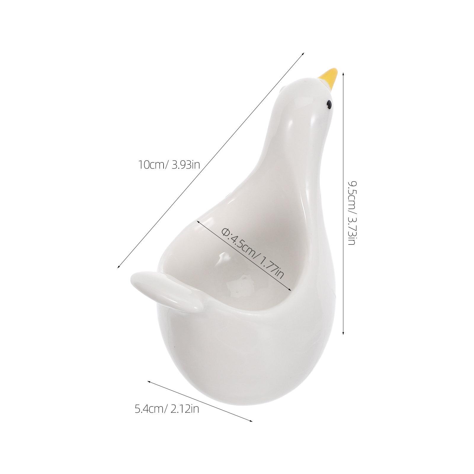 Cute Cartoon Duck Shaped Ceramic Egg Cup Holder for Soft Boiled Eggs - Stable Stoneware Breakfast Egg Stand Dishwasher Safe білий
Cute Cartoon Duck Shaped Ceramic Egg Cup Holder for Soft Boiled Eggs - Stable Stoneware Breakfast Egg Stand Dishwasher Safe білий