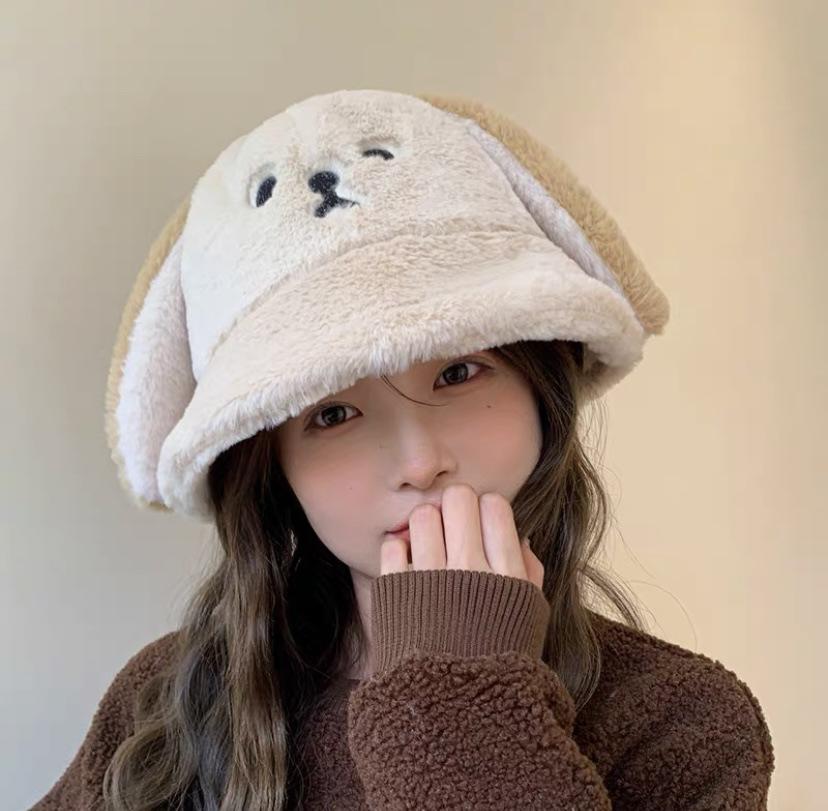 Puppy ears fisherman hat autumn and winter plush bucket hat cute washbasin hat thermal hat student M(56-58cm)
Puppy ears fisherman hat autumn and winter plush bucket hat cute washbasin hat thermal hat student M(56-58cm)