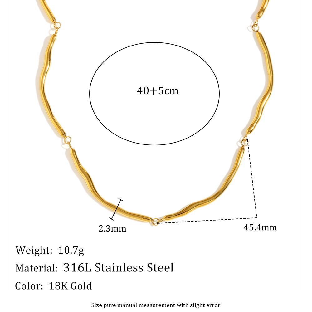 MamacitaSlay Classic 316L Stainless Steel Irregular Necklace Party Waterproof Jewelry Unique Cool Neck Jewelry Neutral Necklace 45cm золотий
MamacitaSlay Classic 316L Stainless Steel Irregular Necklace Party Waterproof Jewelry Unique Cool Neck Jewelry Neutral Necklace 45cm золотий