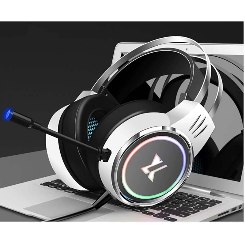 Headset type e-sports headset Luminous chicken eating game headset Desktop notebook Noise reduction when wearing wired headset (white)
Headset type e-sports headset Luminous chicken eating game headset Desktop notebook Noise reduction when wearing wired headset (white)