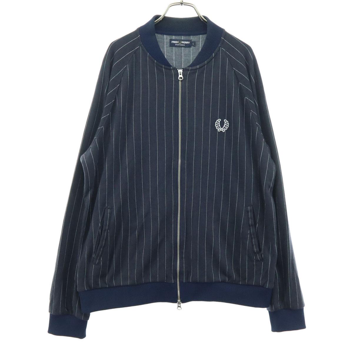 FRED PERRY made in Japan Striped Pattern Long sleeve Blouson L Navy Men s Used
FRED PERRY made in Japan Striped Pattern Long sleeve Blouson L Navy Men s Used
