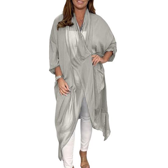 Женский летний топ, свободный топ с v-образным вырезом, сплошной цвет, асимметричная повседневная одежда, винтажная летняя блузка с воротником-хомутом размера плюс, женская одежда 4XL серый
Женский летний топ, свободный топ с v-образным вырезом, сплошной цвет, асимметричная повседневная одежда, винтажная летняя блузка с воротником-хомутом размера плюс, женская одежда 4XL серый