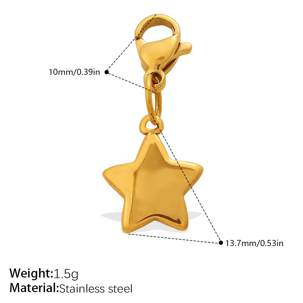 Fashion Light Luxury Diamond Star Moon Sun Lobster Buckle Pendant Stainless Steel Gold Plated DIY Versatile Accessories
Fashion Light Luxury Diamond Star Moon Sun Lobster Buckle Pendant Stainless Steel Gold Plated DIY Versatile Accessories