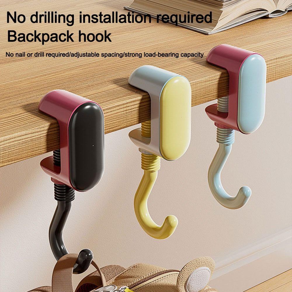 Dopamine Desk Edge Hook Adjustable Key Hooks Cute Handbag Hanger Home Office Organizer Black-red
Dopamine Desk Edge Hook Adjustable Key Hooks Cute Handbag Hanger Home Office Organizer Black-red