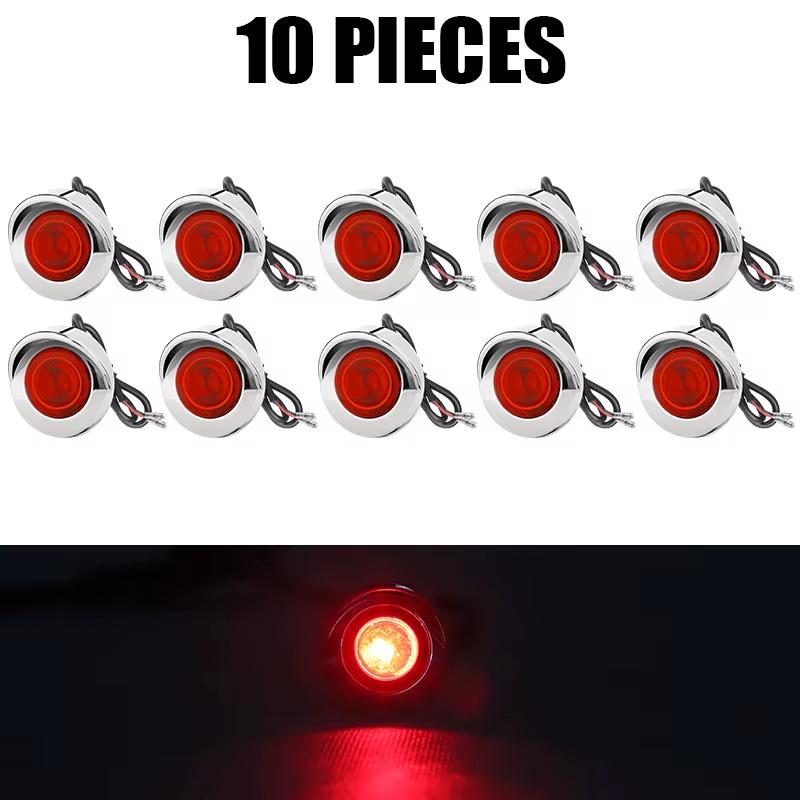 10/50PCS 3/4 Round Red White Yellow LED Trailer Clearance Side Marker Light Truck Caravan Boat Rear Taillight Indicators Light
10/50PCS 3/4 Round Red White Yellow LED Trailer Clearance Side Marker Light Truck Caravan Boat Rear Taillight Indicators Light