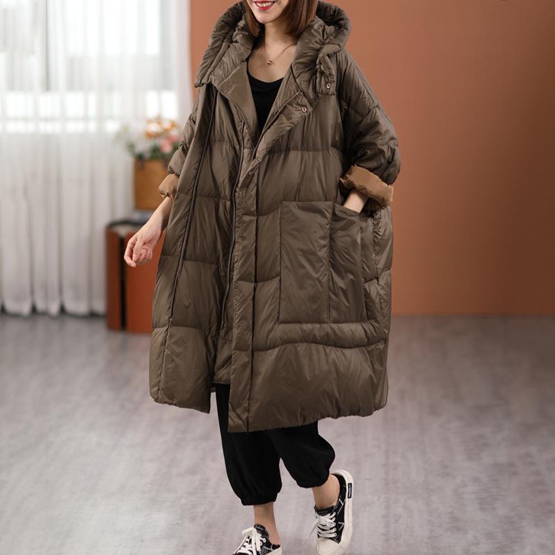 Зимова прогулянкова пухова куртка 2024 року з потовщеним довгим білим качиним пухом і капюшоном, великий розмір, теплий зимовий одяг One size колір темно кави
Зимова прогулянкова пухова куртка 2024 року з потовщеним довгим білим качиним пухом і капюшоном, великий розмір, теплий зимовий одяг One size колір темно кави