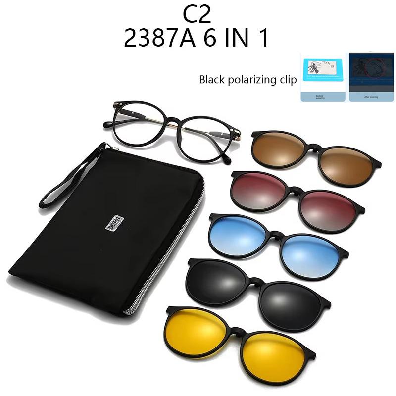 Oval Frame Women Myopia Sunglasses 6 In 1 Fashion Black Polarized Magnetic Clip On Glasses Prescription Can Custom SHOW AS PICTURE
Oval Frame Women Myopia Sunglasses 6 In 1 Fashion Black Polarized Magnetic Clip On Glasses Prescription Can Custom SHOW AS PICTURE