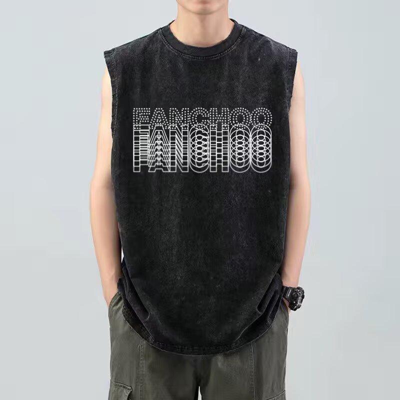 Мужской летний новый тренд повседневный безрукавный жилет мужской спортивный влагоотводящий выстиранный винтажный стиль футболка жилет 5XL серый
Мужской летний новый тренд повседневный безрукавный жилет мужской спортивный влагоотводящий выстиранный винтажный стиль футболка жилет 5XL серый